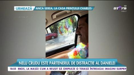 Daniela Crudu, distracție maximă în trafic cu tatăl ei