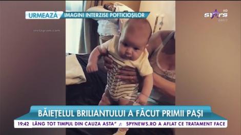 Micuțul Thiago e precoce, oare cu cine seamănă? Băiețelul lui Adrian Mutu a făcut primii paşi