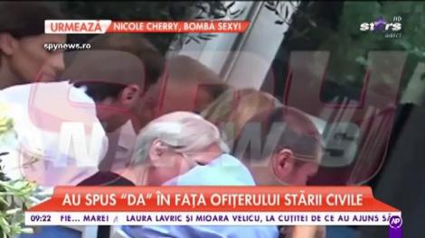 Crina Abrudan și Gabi Popescu s-au căsătorit civil