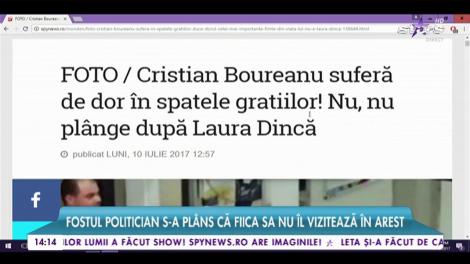 Cristian Boureanu suferă de dor în spatele gratiilor!