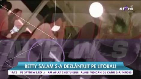 După ce s-a zvonit că e însărcinată, Betty Salam a petrecut pe litoral
