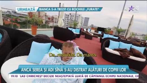 Cea mai numeroasă familie din showbiz, petrecere la piscină