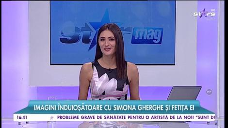 Imagini înduioşătoare cu Simona Gherghe şi fetiţa ei