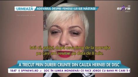 Monica Anghel, primele declarații după operația delicată