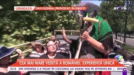 STARoganţă pentru Madame Sclero! A făcut curăţenie în autobuzul decapotabil! Oamenii s-au speriat de ea