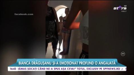 Bianca Drăgușanu şi-a făcut angajata să plângă