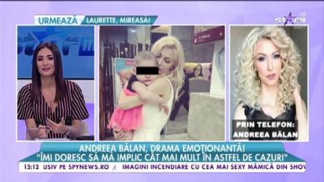 Imagini sfâşietoare! Andreea Bălan, în lacrimi! Ce s-a întâmplat când artista a vizitat mai mulți copii bolnavi de cancer