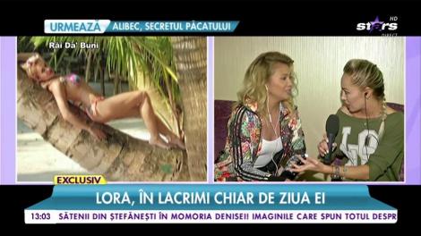 Lora, în lacrimi chiar de ziua ei: "Am plâns ca un copil"