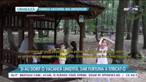 Familia Serea, prinsă de furtună în pădure