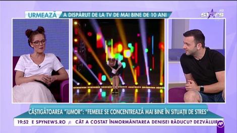 Doina Teodoru, câștigătoare iUmor: "Femeile se concentrează mai bine în situații de stres"