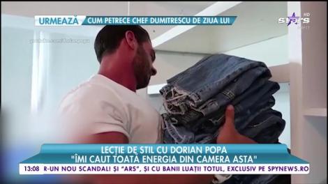 Dorian Popa are un dressing impresionant! Ne-a deschis uşa casei şi ne-a arătat tot ce are în dulap!
