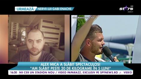 Cântărețul Alex Mica, despre dietă și noul stil de viață