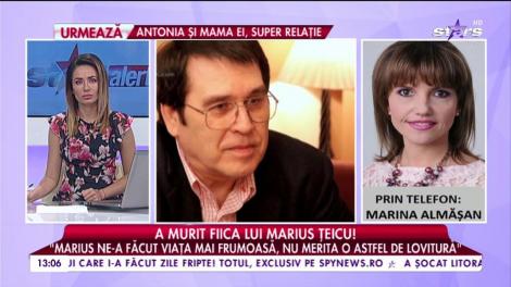 Fiica lui Marius Ţeicu a încetat din viaţă la Spitalul Fundeni