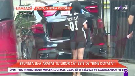 Andreea Tonciu a făcut show pe străzile Capitalei! Bruneta le-a arătat tuturor cât este de bine "dotată"