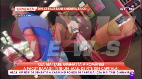 Cătălina Ponor, cea mai tare gimnastă a României, a făcut ravagii într-un centru comercial din Capitală