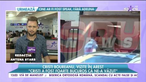 Cristian Boureanu, vizitat de iubita și fiica sa: "A fost foarte bucuros că ne-a văzut"