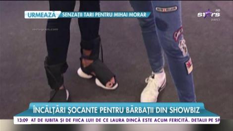 Șoc în lumea modei! Bărbații din showbiz au lăsat deoparte bascheții și au ales încălțări mai speciale