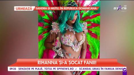Chiar dacă a luat câteva kilograme în plus, Rihanna nu renunță la ținutele provocatoare