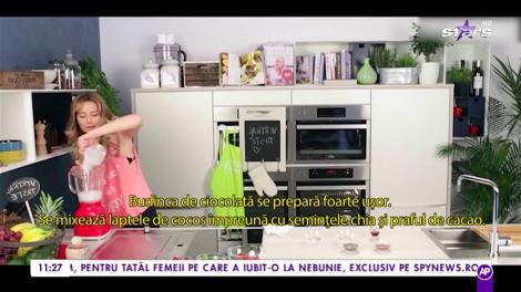 Laura Cosoi face cea mai bună budincă de ciocolată cu semințe Chia