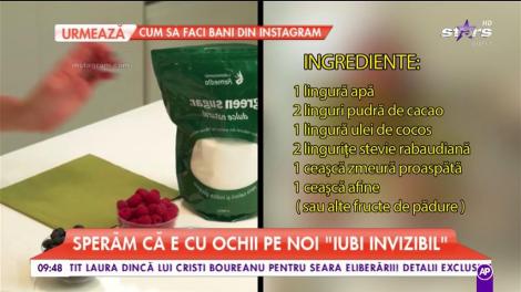 Andreea Raicu pregătește o ciocolată de casă ca în copilărie