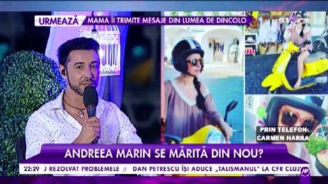 Previziunile celebrei Carmen Harra cu privire la viața amoroasă a Andreei Marin: ”Este un bărbat prezentabil”