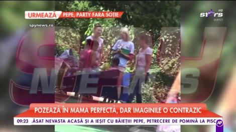 Raluca Zenga pozează în mama perfectă, dar am prins-o pe picior greșit!