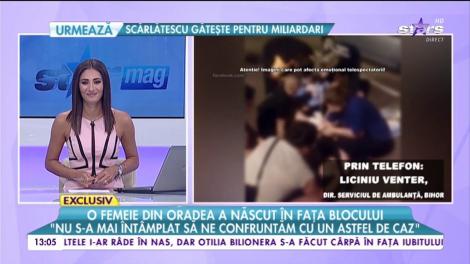 Imagini spectaculoase la Oradea! O femeie a dat naştere unui copil chiar în faţa blocului