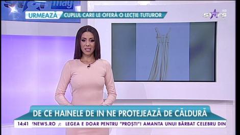 De ce hainele de in ne protejează de căldură