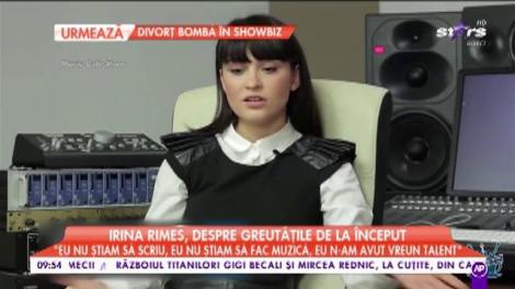 Irina Rimes, despre greutățile de la început: "Eu sunt o fată care s-a născut la țară, am plecat de acasă la 14 ani"