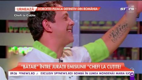 "Bătaie" între jurații emisiunii "Chefii la cuțite"!