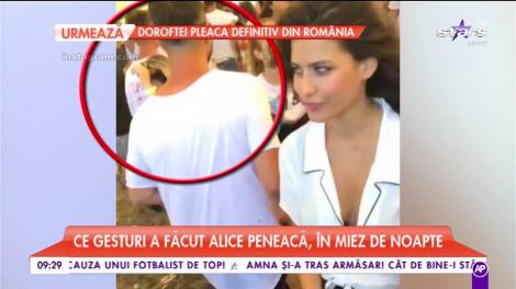 Gesturile lui Alice Peneacă, în miez de noapte, într-un club de fițe