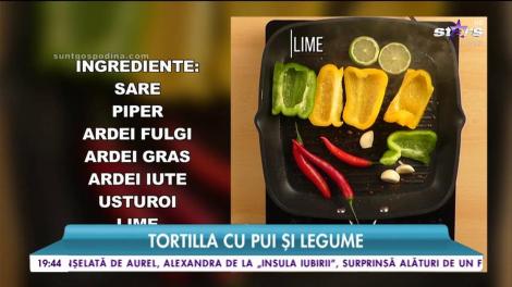 Pofticioşilor, vă pregătim un preparat potrivit pentru orice moment al zilei: tortilla cu pui