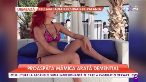 La nici două luni de la nașterea fetiței sale, Elena Gheorghe își etalează formele în costum de baie