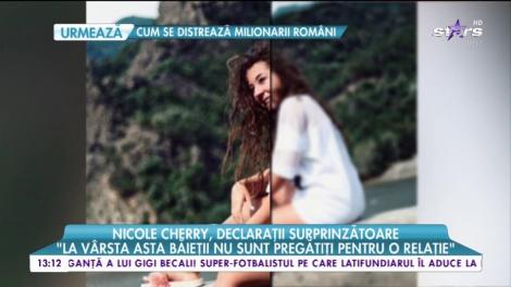 Nicole Cherry, declarații surprinzătoare: ”Momentan nu am cunoscut iubirea”