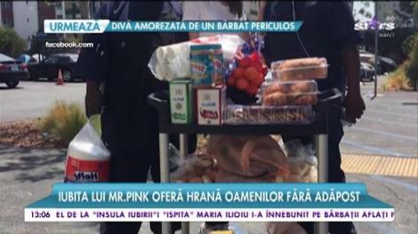 Monica Gabor oferă hrană oamenilor fără adăpost