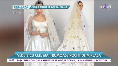 Vedetele cu cele mai frumoase rochii de mireasă