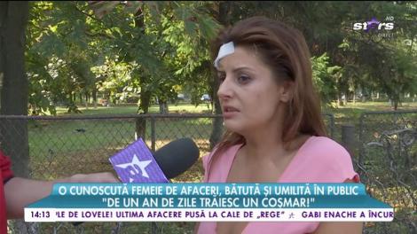 O cunoscută femeie de afaceri, snopită în bătăie şi umilită în public