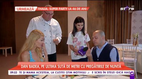 Dan Badea, pe ultima sută de metri cu pregătirile pentru nuntă: "Sper să avem timp să mâncăm"