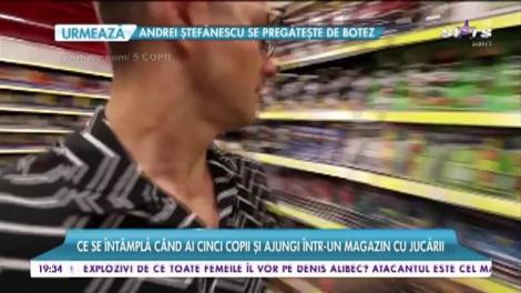 Viaţa familiei Sînă-Serea, extrem de plină. Ce se întâmplă când ai cinci copii și ajungi într-un magazin de jucării