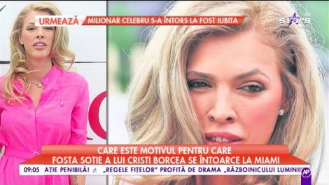 Alina Vidican, fosta soție a lui Cristi Borcea, pleaca fericită din România