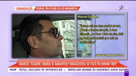 Marcel Toader scoate asul din mânecă! Ce spune despre femeia cu care a dormit în același pat