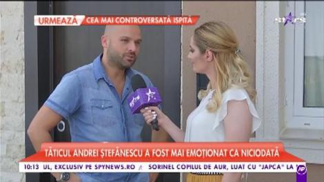 Tăticul Andrei Ștefănescu și-a creștinat băiatul! Artistul a fost mai emoționat ca niciodată