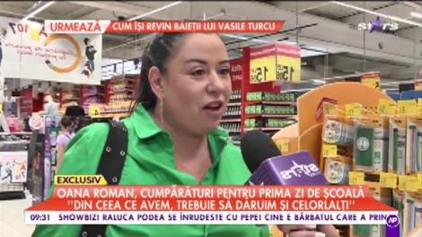 Oana Roman, gest incredibil pentru copiii nevoiaşi. Vedeta a plecat la cumpărături pentru prima zi de şcoală