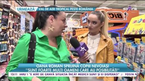 Oana Roman sprijină copiii nevoiași