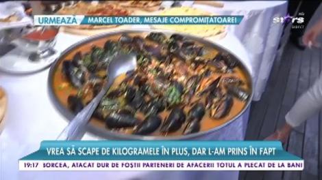 Vrea sa scape de kilogramele in plus, dar l-am prins in fapt! Nadir a dat iama-n bunătăţi