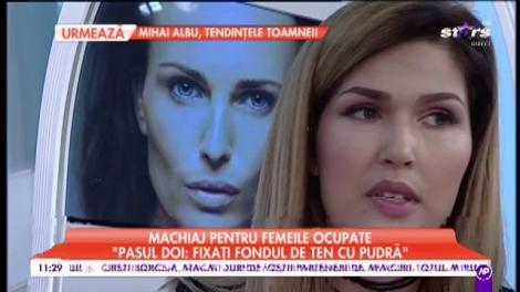 Machiaj pentru femeile ocupate. ”Este recomandat să fixați machiajul din zona ochilor”
