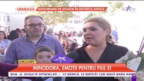 Minodora are emoții pentru fiul ei. Băiatul artistei dă startul unui nou an școlar