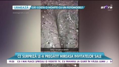 Nuntă de poveste. Ce surpriză le-a pregătit mireasa invitatelor sale