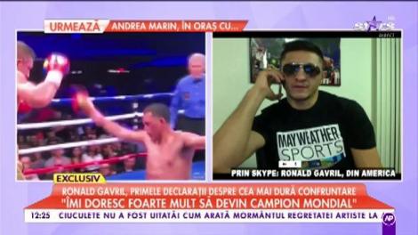 Ronald Gavril face primele declarații despre cea mai dură confruntare