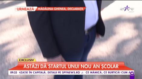 Emoții pentru Narcisa Guță. Fiul ei, Alberto, se află în prima zi de școală
